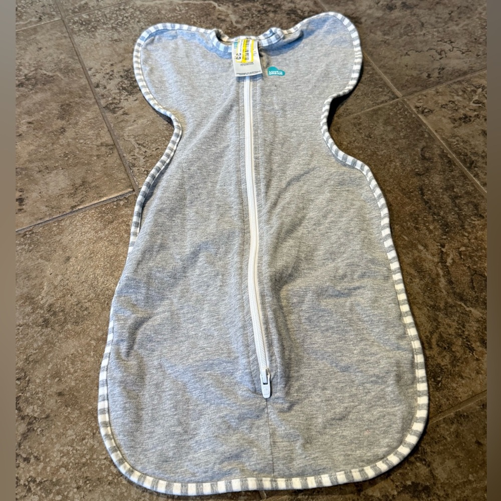 NWOT Love to Dream Grey Infant Swaddle Sleeper - Zip-Up Sleep Sack